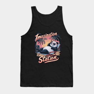 Imagination Station Relaxing Panda Tank Top